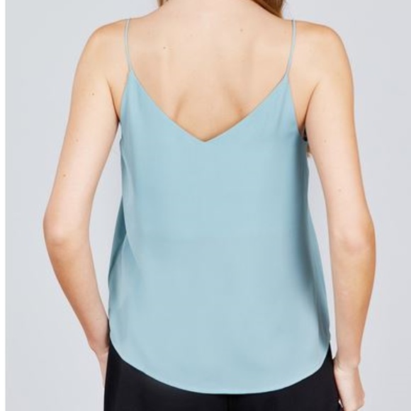 Top Cami ZOEY Sea Blue Cami - Picture 4 of 5